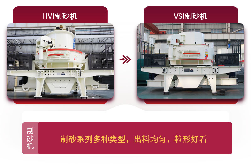 大型磨砂機：HVI制砂機和VSI制砂機